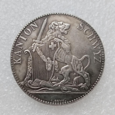 Сувенір монета 5 франк 1867 Стрілковий фестиваль у Швіці Стрелковий фестиваль у ШвіціШвейцарія Leather Werk