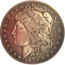 Сувенір монета 1 долар США Банка 1879г