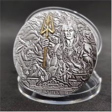 Сувенір пам“ятна монета Бог Шива (Shiva) / Королева Великобританії Elizabeth II. (Острова кука)