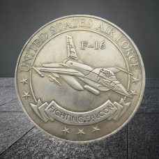 Сувенірна Пам“ятна монета 1 долар США — Самолет F-16 Бойовий сокол Hobo Coin