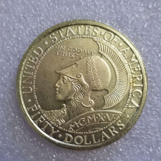 Сувенір монета 50 доларів 1915 р. Панамо-Тіхоокеанська виставка