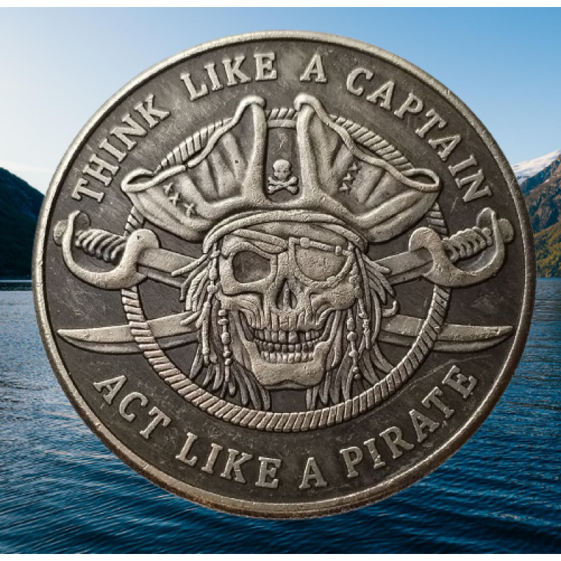 Монета сувенір, долар США “Веселий Роджер“. Coin American