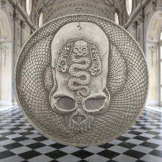 Сувенір монета долар США “Змійка на черепі“. Hobo Coin American