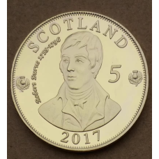 Сувенір монета Великобританії Scotland 5 Ryals 2017г  Шотландії