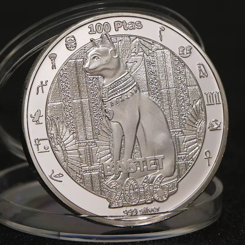 Сувенір монета Західна Сахара 100 песет, 2016 р. богиня Бастет