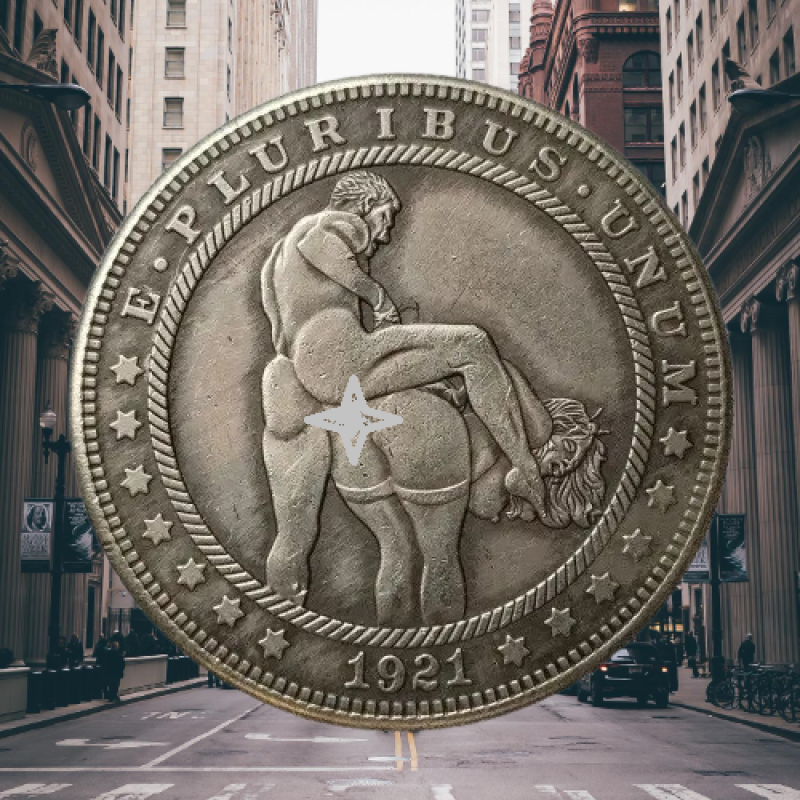 Сувенір монета долар США 1921 р. Hobo Coin American Morgan