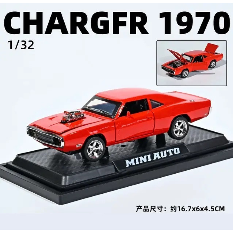 Модель автомобіля Додж Чарджер 1970г червоний 1:32 Dodge Charger 1970г імітатор звуку та світла інерційний