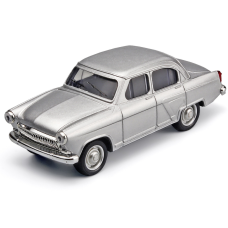 Модель автомобіля ГАЗ-21Р “Вольга“ (1965) Колекційна 1:43, імітатор звуку та світла інерційна (срібло-колір)