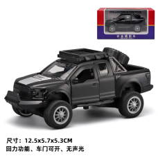 Модель автомобіля 1:36 Ford Raptor F150 лита модель автомобіля зі звуком і світлом пікап інерційний