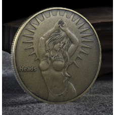 Сувенір монета Lucky Lady Coin сексуальна леді бронза, монета богині Сонця та Місяця