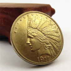 Сувенір монета 10 доларів США 1911 р. «TEN DOLLARS» із зображеннямалі