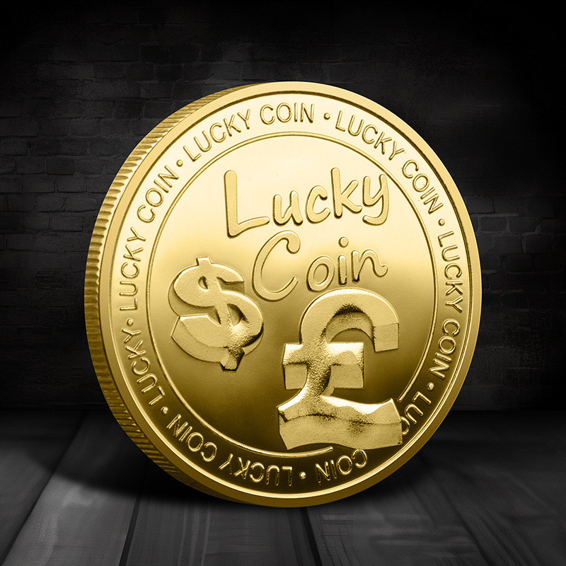 Сувенірна монета Удачі та Багатства “Lucky Coin“. талісман удачі та Везіння 40*0.3 мм