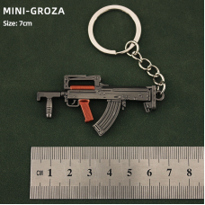 Металевий Макет-брелок автомата GROZA HP 8 см з гри PUBG