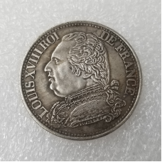 Сувенір монета 5 франк 1814, Франція Людовик XVIII
