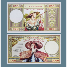 Сувенір Банкнота Французький ІНДОКІТАЙ 1000 піастрів 2022г. ПРЕСС. UNC