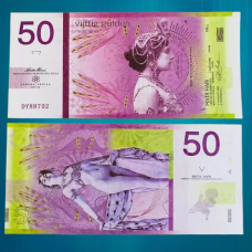 Сувенірна банкнота 100 Euro євро 2025г. Китай рік Змії