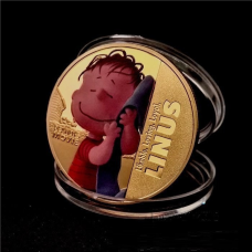 Сувенірна Пам“ятна монета «Linus» з набору 70 років коміксу Peanuts ( Дрібниця пузата)