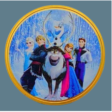 Сувенірна Пам“ятна монета присвячена мультфільму «Крижане серце» «Frozen » (голд)
