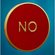 Ексклюзивна монета в гаманець “Yes/No“ — Так чи Ні. голд. Монета Приймання рішень