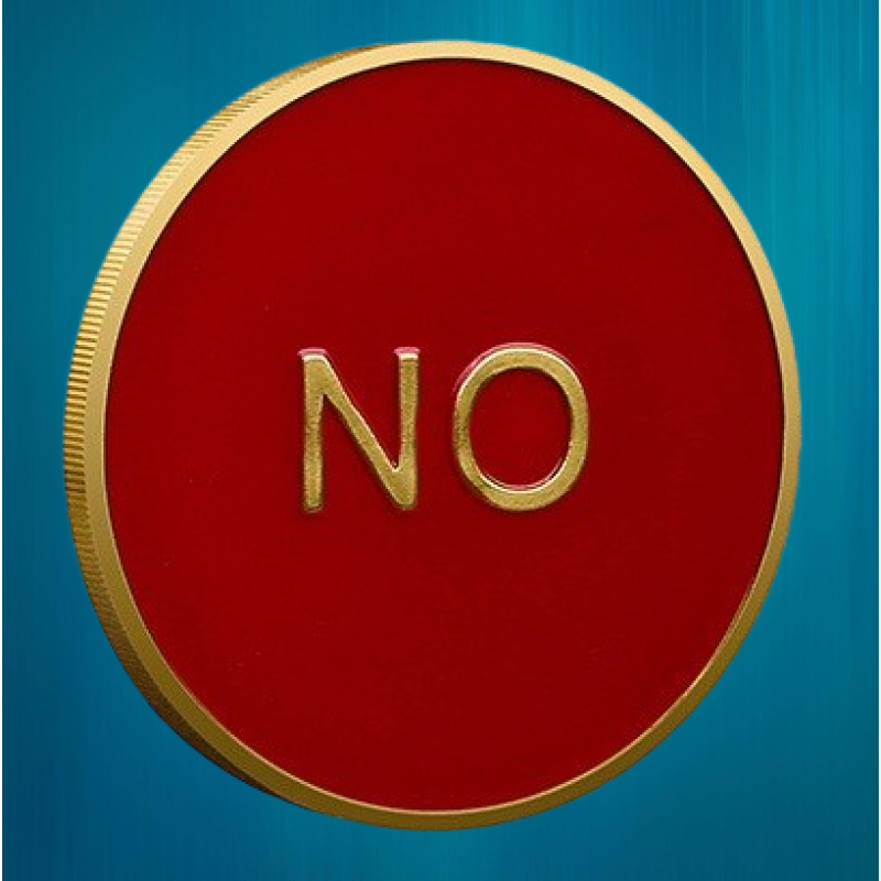Ексклюзивна монета в гаманець “Yes/No“ — Так чи Ні. голд. Монета Приймання рішень
