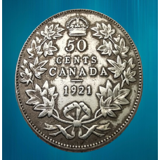 Сувенір монета 50 міліграмів 1921 рік, Канада. Король Георг V 1920-1936