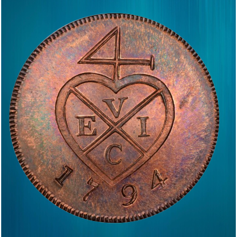 Монета сувенір Індія — Британська 11⁄2 пайса, 1794г