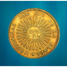 Сувенір монета Аргентини 2 ескудо, 1826 г Провінція Ла-Ріоха
