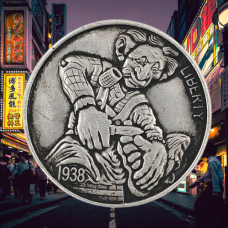 Сувенір монета долар СШАгодні819г “Майстер педикюру“ (No2). Hobo Coin American Morgan
