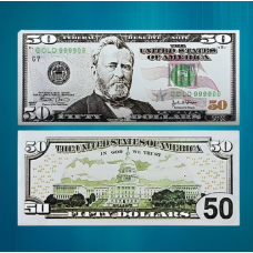 Срібна колекційна банкнота 50 доларів США 2004 року