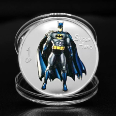 Пам“ятна монета Бетмен Позолочена, Batman сильвер