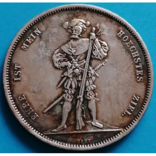 Сувенір монета 5minів, 1857 року Швейцарія, Стрелковий фестиваль у Берні