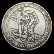 Монета сувенірна, долар США Hobo Coin “Космонавт“. Coin American Morgan
