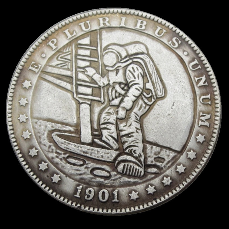 Монета сувенірна, долар США Hobo Coin “Космонавт“. Coin American Morgan