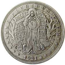 Сувенір монета 1 долар СШАang “Зберігач часу“. Hobo Coin American