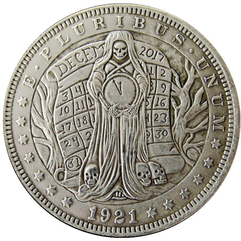 Сувенір монета 1 долар СШАang “Зберігач часу“. Hobo Coin American