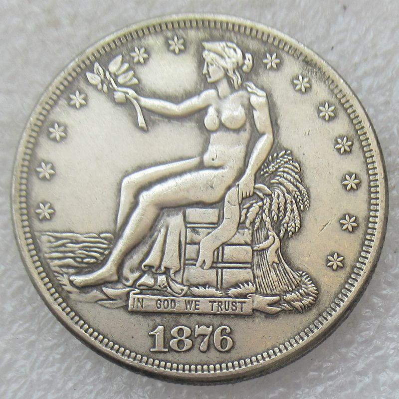 Сувенір Монета торговий долар США 1876г “Знайомлена свобода“ НЮ