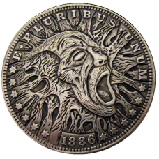 Сувенір монета 1 долар США 1886 “Рвиться назовні“. Hobo Coin American