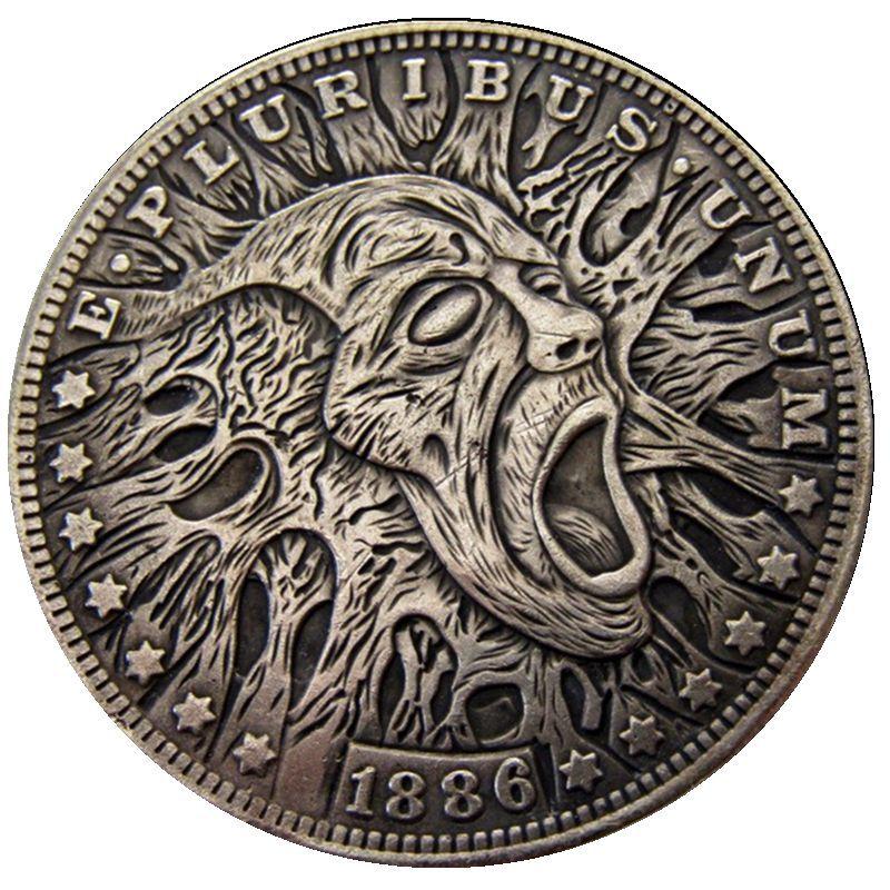 Сувенір монета 1 долар США 1886 “Рвиться назовні“. Hobo Coin American