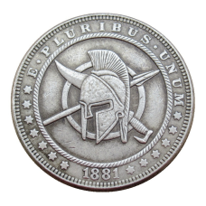 Сувенір монета долар СШАang 1881г “Доспехи Спартанця“. Hobo Coin American Morgan