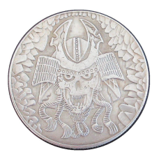 Сувенір монета долар США Черепаха “Череп самурая“. Hobo Coin American Morgan