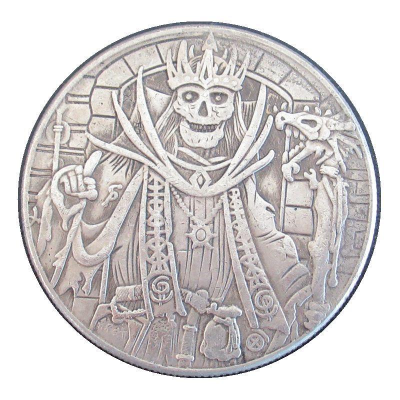 Сувенір монета долар СШАang “Скелет Король“. Hobo Coin American Morgan