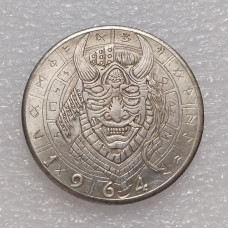 Сувенір монета 50 цент США 1964 Хобо «Демон самурай». Hobo Coin American