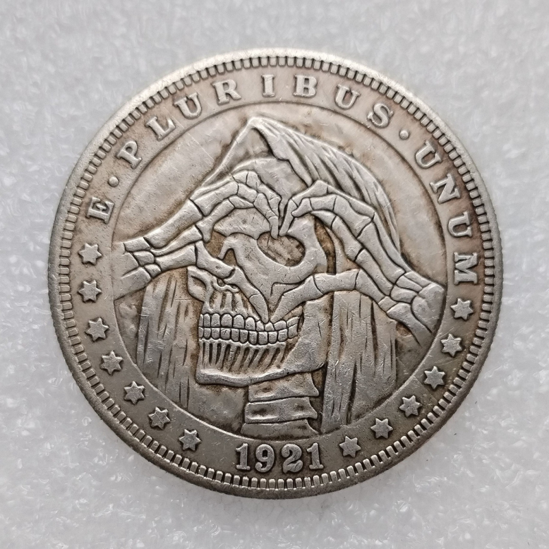 Сувенір монета 1 долар США 1921 “Ай лаву“. Hobo Coin American Morgan