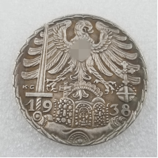Сувенір медаль Карл Гетц місто Нюрнберг, 1938 рік, пам“ять про аннексії Австрії, Karl Goetz
