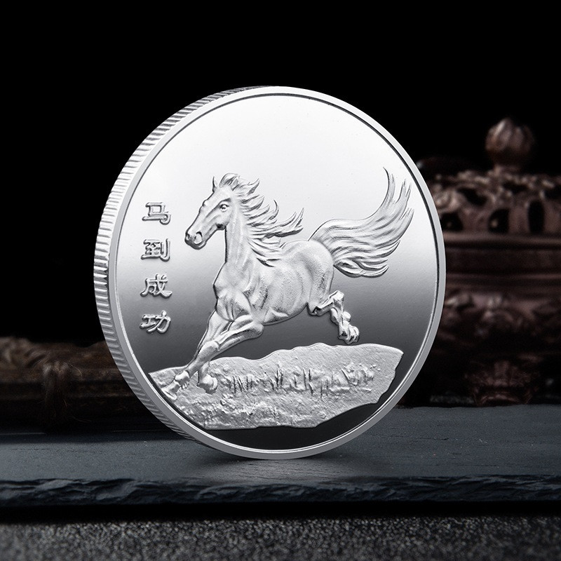 Пам“ятна сприятлива монета “Лошадь“ 2026. силільвер, медалі року коня