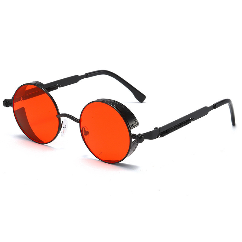 Ретростиль чоловічий жіночі сонцезахисні окуляри Molniya black-orange