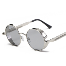 Ретростиль чоловічий жіночі сонцезахисні окуляри Molniya Silver-gray