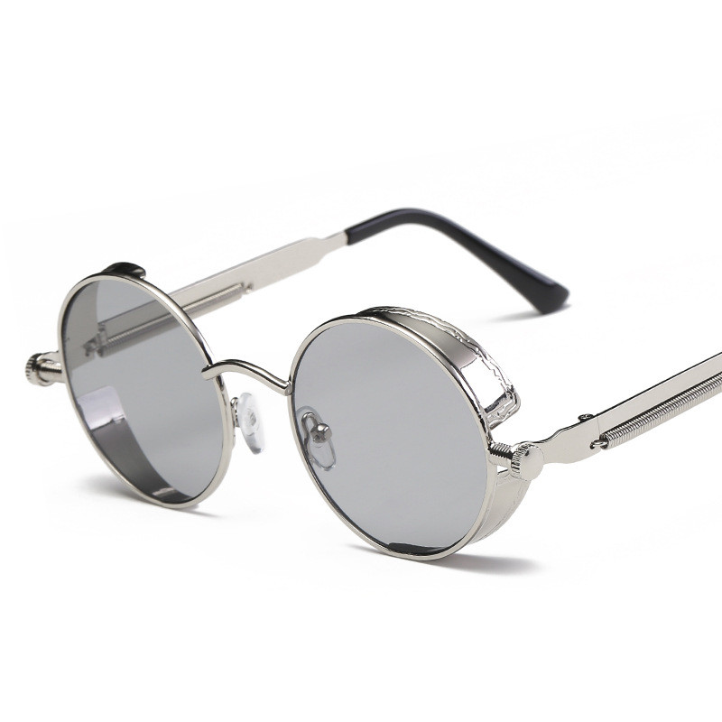 Ретростиль чоловічий жіночі сонцезахисні окуляри Molniya Silver-gray