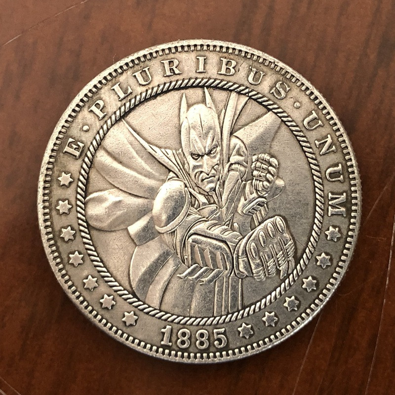 Сувенір монета долар США 1885г “Бетмен“. Hobo Coin American Morgan