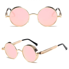 Ретростиль чоловічий жіночі сонцезахисні окуляри Molniya Golden-Pink